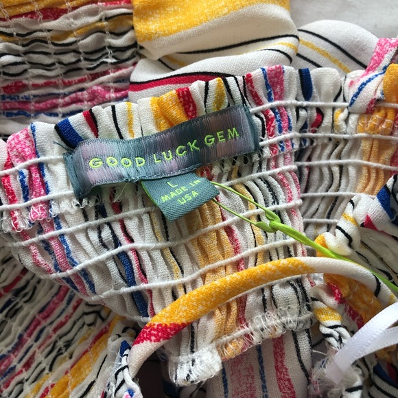 NWT Good Luck Gem Striped Smock Cami - Picture 5 of 9